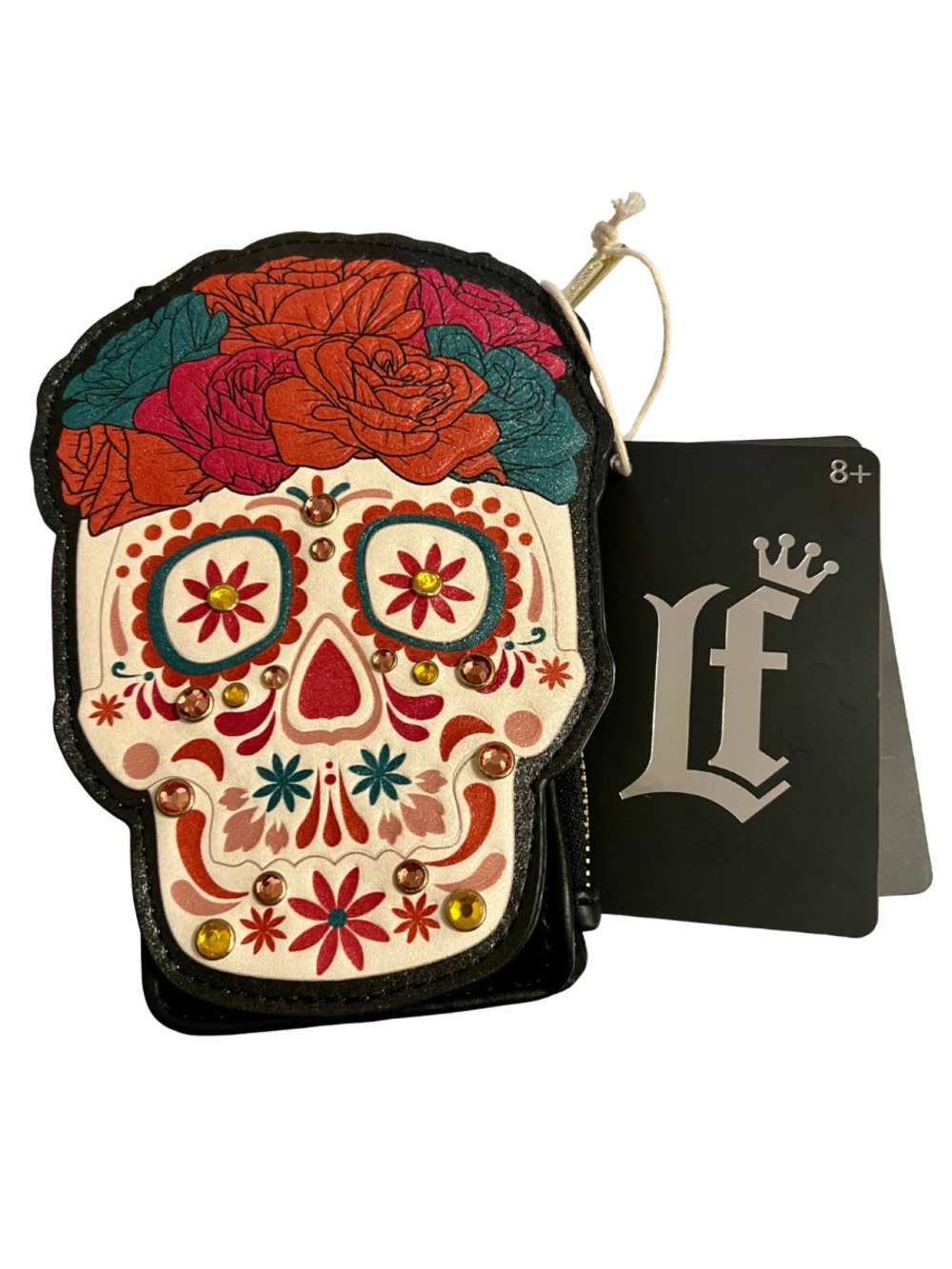 Loungefly Dia de los Muertos Sugar Skull  Large Card Holder Wallet NWT